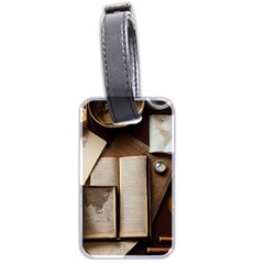 Generated Desk Book Inkwell Pen Luggage Tag (two Sides) by Grandong