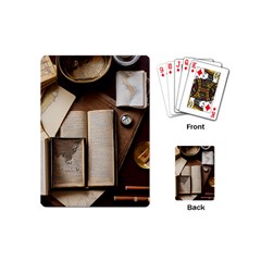 Generated Desk Book Inkwell Pen Playing Cards Single Design (mini) by Grandong