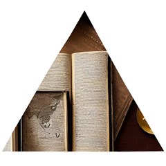 Generated Desk Book Inkwell Pen Wooden Puzzle Triangle by Grandong