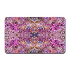 Fuchsia Intarsio Magnet (rectangular) by kaleidomarblingart