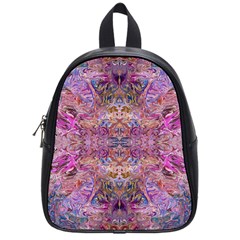 Fuchsia Intarsio School Bag (small) by kaleidomarblingart