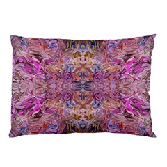 Fuchsia Intarsio Pillow Case (two Sides) by kaleidomarblingart