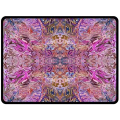 Fuchsia Intarsio Two Sides Fleece Blanket (large)