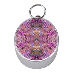 Fuchsia Intarsio Mini Silver Compasses