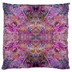 Fuchsia Intarsio Standard Premium Plush Fleece Cushion Case (one Side) by kaleidomarblingart