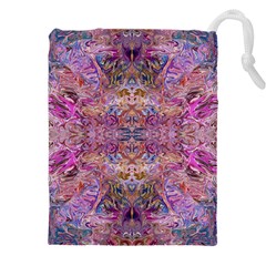 Fuchsia Intarsio Drawstring Pouch (5xl) by kaleidomarblingart