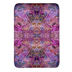 Fuchsia Intarsio Rectangular Glass Fridge Magnet (4 Pack) by kaleidomarblingart