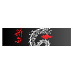 Dragon  Oblong Satin Scarf (16  X 60 ) by Sonugujjar