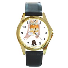 Screenshot 20230716 141722 Round Gold Metal Watch