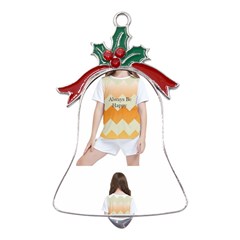 Kid s Dress Metal Holly Leaf Bell Ornament by 3147318