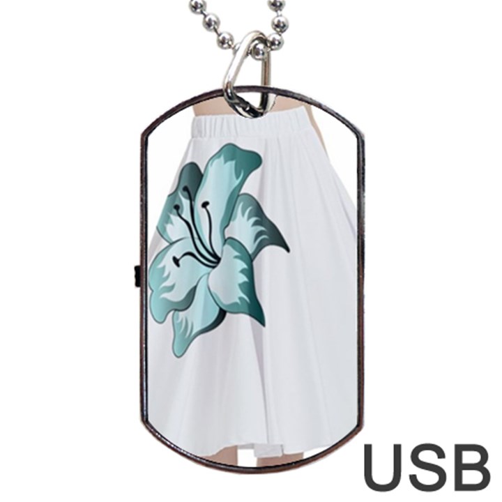 Skirt  Dog Tag USB Flash (One Side)