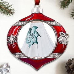 Shiva Metal Snowflake And Bell Red Ornament by 3147318