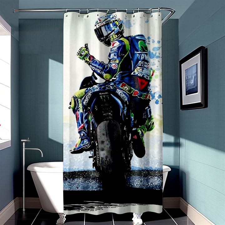 Download (1) D6436be9-f3fc-41be-942a-ec353be62fb5 Download (2) Vr46 Wallpaper By Reachparmeet - Download On Zedge?   1f7a Shower Curtain 36  x 72  (Stall) 