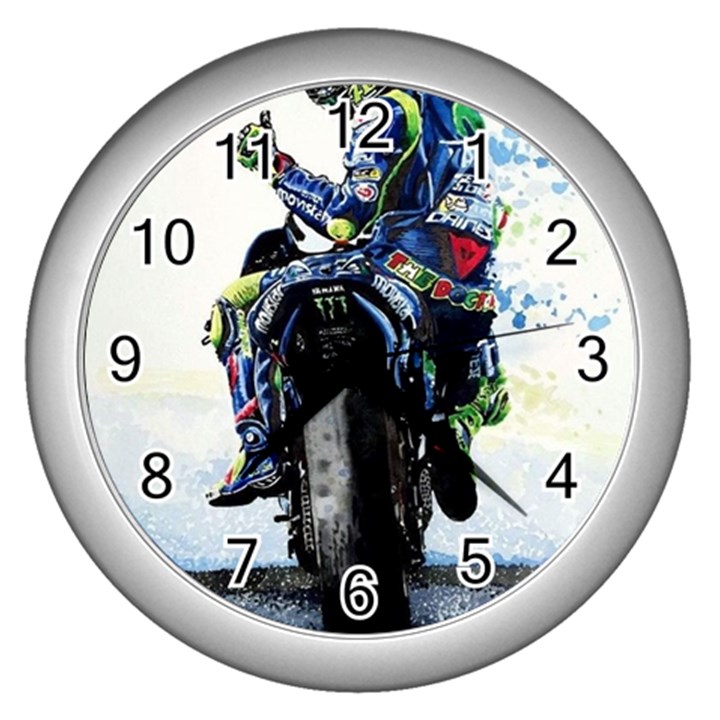 Download (1) D6436be9-f3fc-41be-942a-ec353be62fb5 Download (2) Vr46 Wallpaper By Reachparmeet - Download On Zedge?   1f7a Wall Clock (Silver)