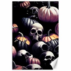 Halloween Party Skulls, Demonic Pumpkins Pattern Canvas 20  X 30  by Casemiro