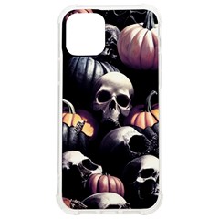 Halloween Party Skulls, Demonic Pumpkins Pattern Iphone 12/12 Pro Tpu Uv Print Case by Casemiro