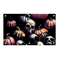 Halloween Party Skulls, Demonic Pumpkins Pattern Banner And Sign 5  X 3  by Casemiro