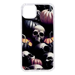 Halloween Party Skulls, Demonic Pumpkins Pattern Iphone 14 Plus Tpu Uv Print Case by Casemiro