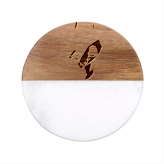 Img 20230716 195940 Img 20230716 200008 Classic Marble Wood Coaster (round) 