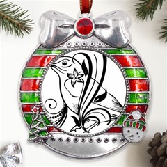 Img 20230716 190304 Metal X mas Ribbon With Red Crystal Round Ornament by 3147330