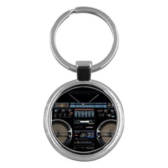 Vintage Radio Key Chain (round) by Proyonanggan