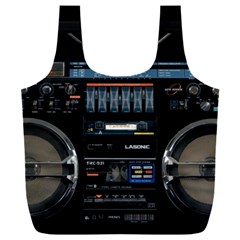 Vintage Radio Full Print Recycle Bag (xxl) by Proyonanggan