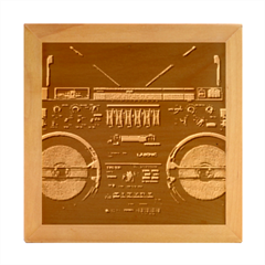 Vintage Radio Wood Photo Frame Cube by Proyonanggan