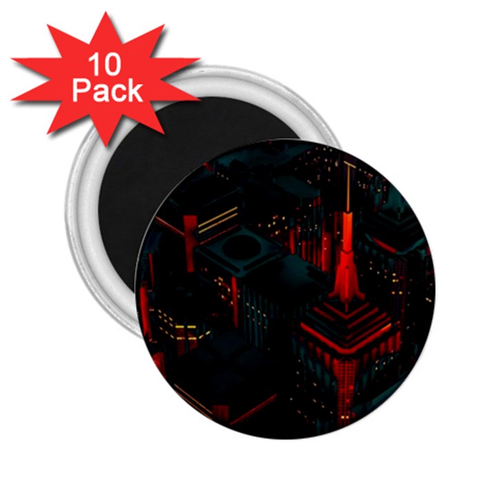 A Dark City Vector 2.25  Magnets (10 pack) 