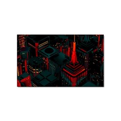 A Dark City Vector Sticker (rectangular) by Proyonanggan