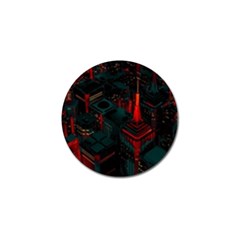 A Dark City Vector Golf Ball Marker (4 Pack)