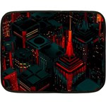 A Dark City Vector Two Sides Fleece Blanket (Mini) 35 x27  Blanket Front