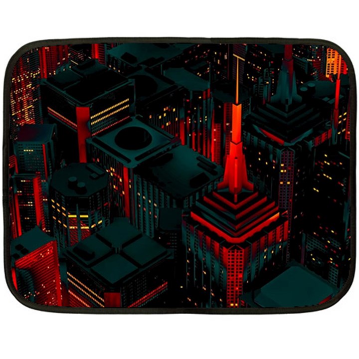 A Dark City Vector Two Sides Fleece Blanket (Mini)