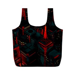 A Dark City Vector Full Print Recycle Bag (m)