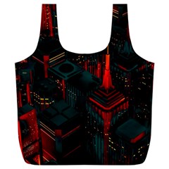 A Dark City Vector Full Print Recycle Bag (xxxl) by Proyonanggan