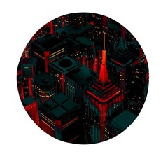 A Dark City Vector Mini Round Pill Box (pack Of 3) by Proyonanggan