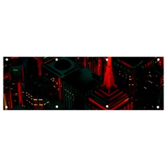 A Dark City Vector Banner And Sign 9  X 3  by Proyonanggan