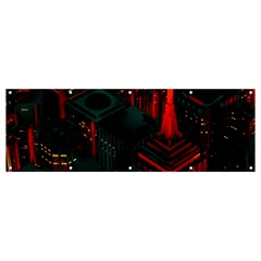 A Dark City Vector Banner And Sign 12  X 4  by Proyonanggan