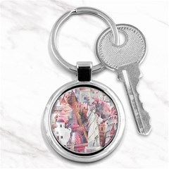 Vintage Landmarks Travel Key Chain (round) by Proyonanggan