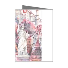 Vintage Landmarks Travel Mini Greeting Cards (pkg Of 8) by Proyonanggan