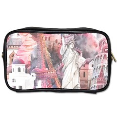 Vintage Landmarks Travel Toiletries Bag (two Sides) by Proyonanggan