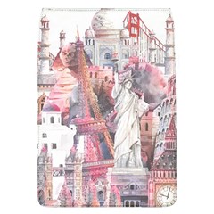 Vintage Landmarks Travel Removable Flap Cover (l) by Proyonanggan