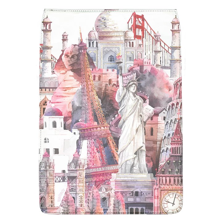 Vintage Landmarks Travel Removable Flap Cover (L)