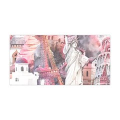 Vintage Landmarks Travel Yoga Headband by Proyonanggan