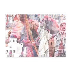 Vintage Landmarks Travel Crystal Sticker (a4) by Proyonanggan