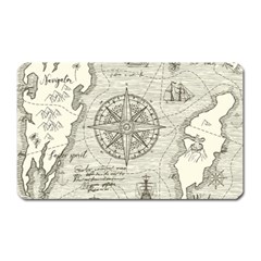 Vintage World Map Antique Magnet (rectangular) by Proyonanggan