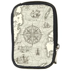 Vintage World Map Antique Compact Camera Leather Case by Proyonanggan