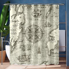 Vintage World Map Antique Shower Curtain 60  X 72  (medium)  by Proyonanggan