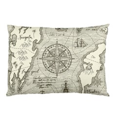 Vintage World Map Antique Pillow Case (two Sides) by Proyonanggan