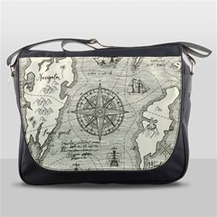 Vintage World Map Antique Messenger Bag by Proyonanggan