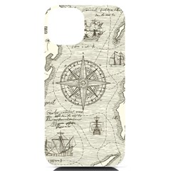 Vintage World Map Antique Iphone 14 Black Uv Print Case by Proyonanggan